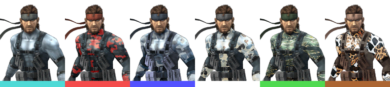 File Snake Palette SSBB Png SmashWiki The Super Smash Bros Wiki