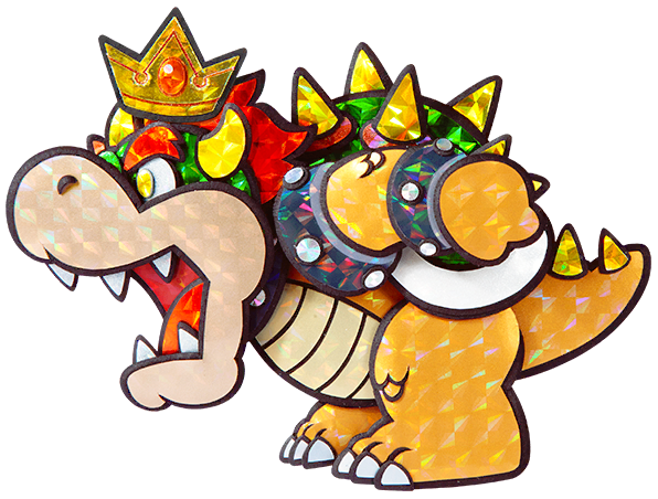 File Ssbu Spirit Paper Bowser Paper Mario Sticker Star Png