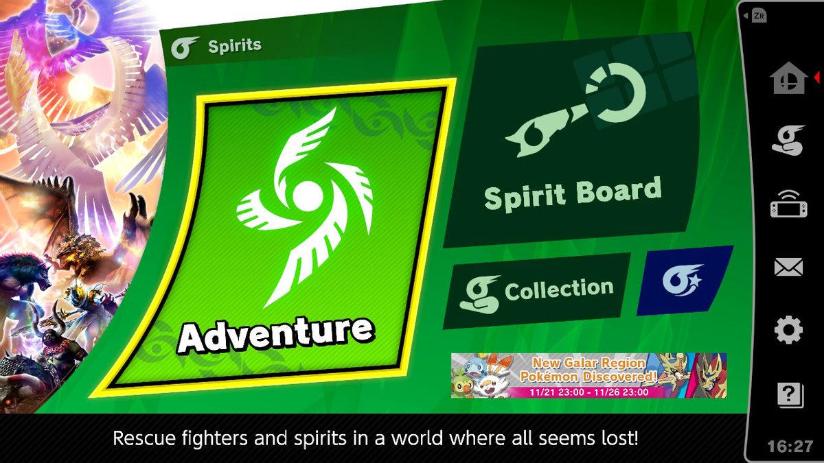 Spirits (menu) - SmashWiki, the Super Smash Bros. wiki